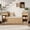 Natural, variant on DTTRA 77.48 in Wood All in One Entryway Storage Bench with Cushion, Flip Top Compartments, Drawers and Open Shelves, Espresso