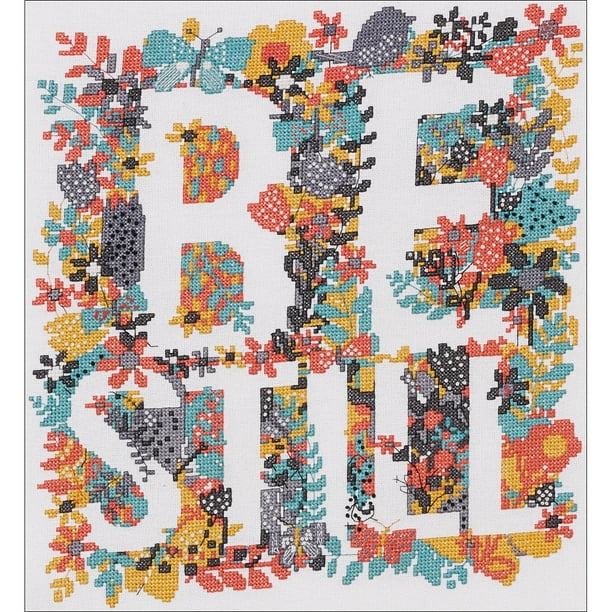 Bucilla Counted Cross Stitch Kit 10.5"X11.5"-Be Still (14 Count