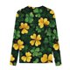 thumbnail image 4 of Blusas y camisas de manga larga con cuello redondo y estampado de San Patricio para niños, blusa informal de manga larga con cuello redondo, blusa de poliéster para niñas, 4 of 4