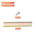 thumbnail image 3 of Unique Bargains DIN Rail Slotted Iron Mounting Guide 8 Inch x 1.4 Inch x 0.3 Inch Iridescent 8 Pcs, 3 of 4