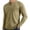 14# Khaki, variant on Mens Long Sleeve Henley Shirt Soft Polyester Moisture Wicking UPF 80 Casual Basic Tee Brown 3XL