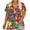 Multicolor, variant on Women's T-Shirts Plus Size V-Neck Floral Printed Short Sleeve Tee Tops Summer Base T-Shirts
