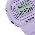 thumbnail image 4 of Reloj deportivo electrónico LED, resistente al agua, ligero y luminoso, para niños y niñas, color morado, 4 of 5
