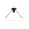 thumbnail image 4 of FM570314BGCL-Alora Lighting-Salem - 1 Light Flush Mount-8 Inches Tall and 14.13 Inches Wide-Brushed Gold Finish, 4 of 7