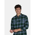 thumbnail image 3 of George Men's and Big Men's Flannel Shirt with Long Sleeves, Sizes XS-3XLT, 3 of 9