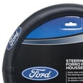 thumbnail image 5 of Plasticolor Ford Elite Series Universal Fit Automotive Steering Wheel Cover, Black, 1 Piece, 5 of 6