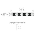thumbnail image 6 of Design House Contemporary 5-Light Dimmable Matte Black Vanity Wall Strip Light, 6 of 18