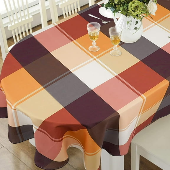 Oval Tablecloth 60x102in for Oval Table Waterproof Table Cloths for Dining Room Indoor Outdoor Table Cloth
