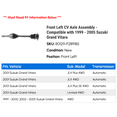thumbnail image 2 of Front Left CV Axle Assembly - Compatible with 1999 - 2005 Suzuki Grand Vitara 2000 2001 2002 2003 2004, 2 of 2