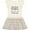 Natural with Stripes, variant on Inktastic My Great Grandma Loves Me Heart Great Grandchild Girls Toddler Dress