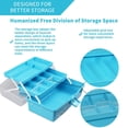 thumbnail image 4 of Caja organizadora TERGOO de tres capas con 2 bandejas, color azul, 4 of 6