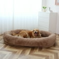 Slsy Human Dog Bed, 72"x51"x12" Giant Dog Bed for Adults and Pets
