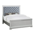 thumbnail image 3 of Pemberly Row 4-Piece Wood California King Panel Bedroom Set in Silver, 3 of 7