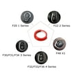 thumbnail image 2 of Anodized Red Aluminum Keyless Engine Push Start Button Decoration Ring Trim For BMW 2 3 4 Series X1 (F22 F30 F32 F34 F48), 2 of 9