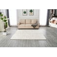 thumbnail image 3 of Lily Luxury Chinchilla Faux Fur Abstract Gilded Rectangular Area Rug, 3 of 6