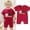 w93# Red112, variant on Boys Baby Toddler Romper Jumpsuit Short Sleeve Round Solid Cartoon Print Pullover Gentleman Bodysuit Breathable One-Piece Cozy Clothes Dailywear,Pink,0-3 Months