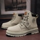 thumbnail image 3 of Botas Martin de cabeza grande para hombre, botas altas de trabajo para otoño e invierno, zapatos de hombre con forro polar de estilo británico, 3 of 6