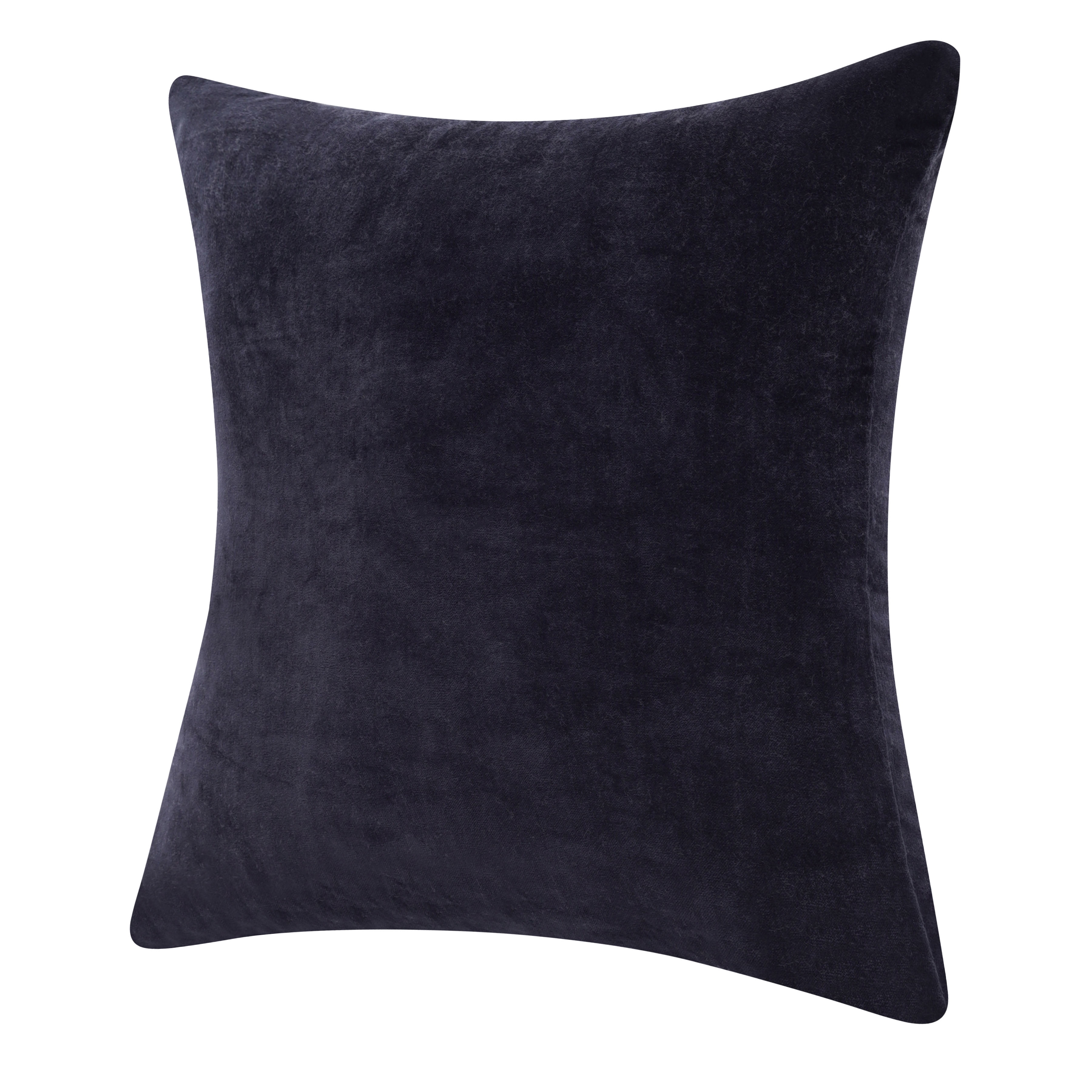Harlow Hill Stacy Garcia Onyx Solid 20" x 20" Cotton Adult Decorative Feather Filled Pillow