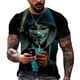 thumbnail image 4 of Verano Nuevo Impreso 3D Mal Cómic Fumar Payaso Camiseta Patrón Suelto Para Los Hombres Tendencia De Gran Tamaño Personalidad De Manga Corta Harajuku Punk Topspangjing, 4 of 4