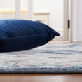 thumbnail image 6 of SAFAVIEH Blair Elyse Traditional Chevron Machine Washable Area Rug, 4' x 6', Grey/Navy, 6 of 13