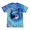 Blue Jerry, variant on Wild Bobby, Winter Dire Snow Wolf Animal Lover Tie-Dye T-Shirt