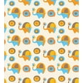 thumbnail image 3 of Ambesonne Cartoon Wall Duvet Cover Sets, Butterfly, 2-Twin, Orange Taupe Blue, 3 of 4