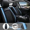 thumbnail image 4 of Tuqiang 2pcs Covers for the front car seat for Chevrolet for impala 2006-Present 2 Seats Waterproof Soft Front Rear Cushion Protector Black and Blue, 4 of 7