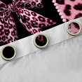 thumbnail image 4 of Feelyou Leopard Print Bowknot Black Out Curtains, Kawaii Pink Cheetah Polkadots Curtains Pack of 2 (42x63 Each), Teens Kids Boys Girls Bedroom Curtains, Curtains and Drapes Decor, 4 of 6