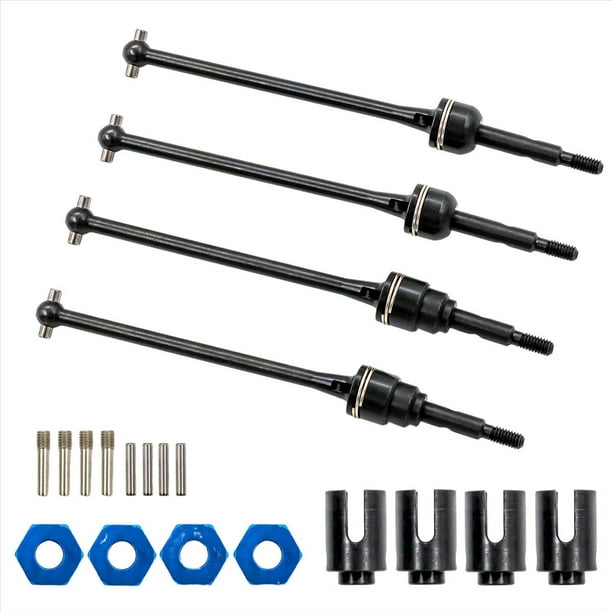 4 Piezas de Hueso de Perro CVD Eje de TransmisióN de Acero Dogbone para TRX1/10 Slash 2WD Huanqi 727 1: 10 Piezas de ActualizacióN de Coche RC