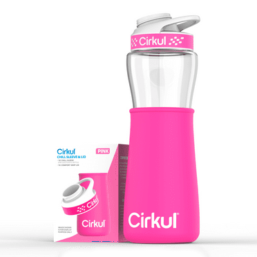 Cirkul Chill Sleeve & Comfort-Grip Lid for 22oz Bottle, Pink