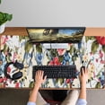 thumbnail image 4 of Long Mouse Pads for Desk,Pioneer Flower Floral Print Pattern Desk Mats on Top Of Desks, Desk Mouse Pad Extra Large with 3mm Non-Slip Base and Stitched Edge for Gaming,Office,Work,Home 47.3"x23.6", 4 of 6