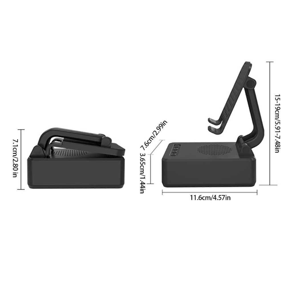 WINDLAND Foldable Phone Stand Speaker Surround Sound Rotation Stable Base for Phones Video Watch Home Outdoor Travel