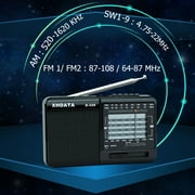 XHDATA D-328 Portable DSP Small Stereo Radio FM/AM/SW MP3 Player Support TF Card Rechargeable Battery Earphone Jack