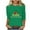 A01-Green, variant on ZVAVZ Workout Shirts Women,Women Black History Month Tunic Tees 3/4 Sleeve Scoop Neck Pullover Womens Plus Size Black History Blouses Clearance Sales Black L