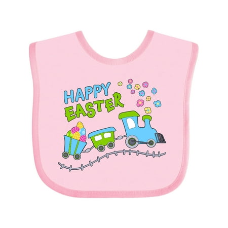 

Inktastic Happy Easter Train Gift Baby Boy or Baby Girl Bib