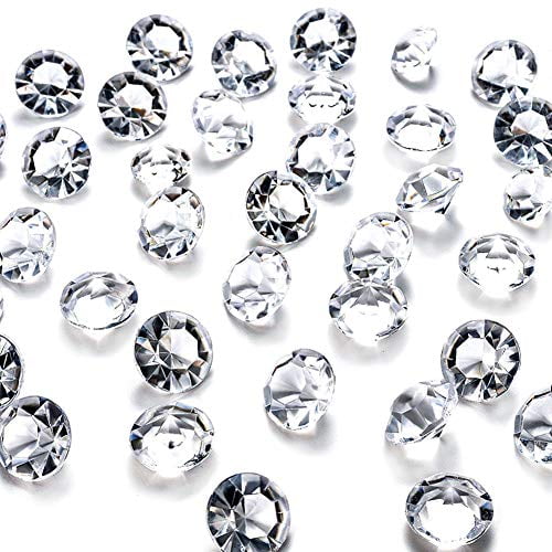 10000pcs 4.5mm Acrylic Diamond Crystals Wedding Table Confetti Vase Filler Decor 