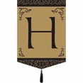 thumbnail image 2 of Magnolia Garden Flags M030004 Monogram D Tassel Burlap Garden Flag, 2 of 7