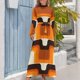 thumbnail image 4 of Vestido largo naranja de mediados de siglo con estilo moderno de los años 70, vestidos para mujer, vestidos para mujer, verano 2024, vestidos elegantes para mujer, 4 of 5