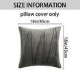 thumbnail image 6 of Unique Bargains Velvet Throw Pillow Covers Set of 2 Square Cushion Grey 18" x 18", 6 of 6