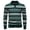 Green|Stripes, variant on Men's Pullover Ribbed Knit Base Sweater Lapel Collar Golf Shirt Business Casual Tops Fall Winter Clothes for Men (2XL, Brown|Stripes)