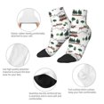 thumbnail image 3 of Uemuo Camping Caravan 2 Printed Crew Socks, Moisture-Wicking Socks, Athletic Socks for Men Breathable Cushion Socks Casual Sport Socks for Running Traveling, 3 of 6