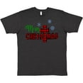 thumbnail image 3 of Inktastic Merry Christmas Buffalo Plaid Cross with Snowflakes T-Shirt, 3 of 5