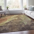 thumbnail image 5 of HomeRoots 628100 8 x 10 ft. Brown & Fern Green Abstract Washable Transitional Indoor & Outdoor Rectangle Area Rug, 5 of 9
