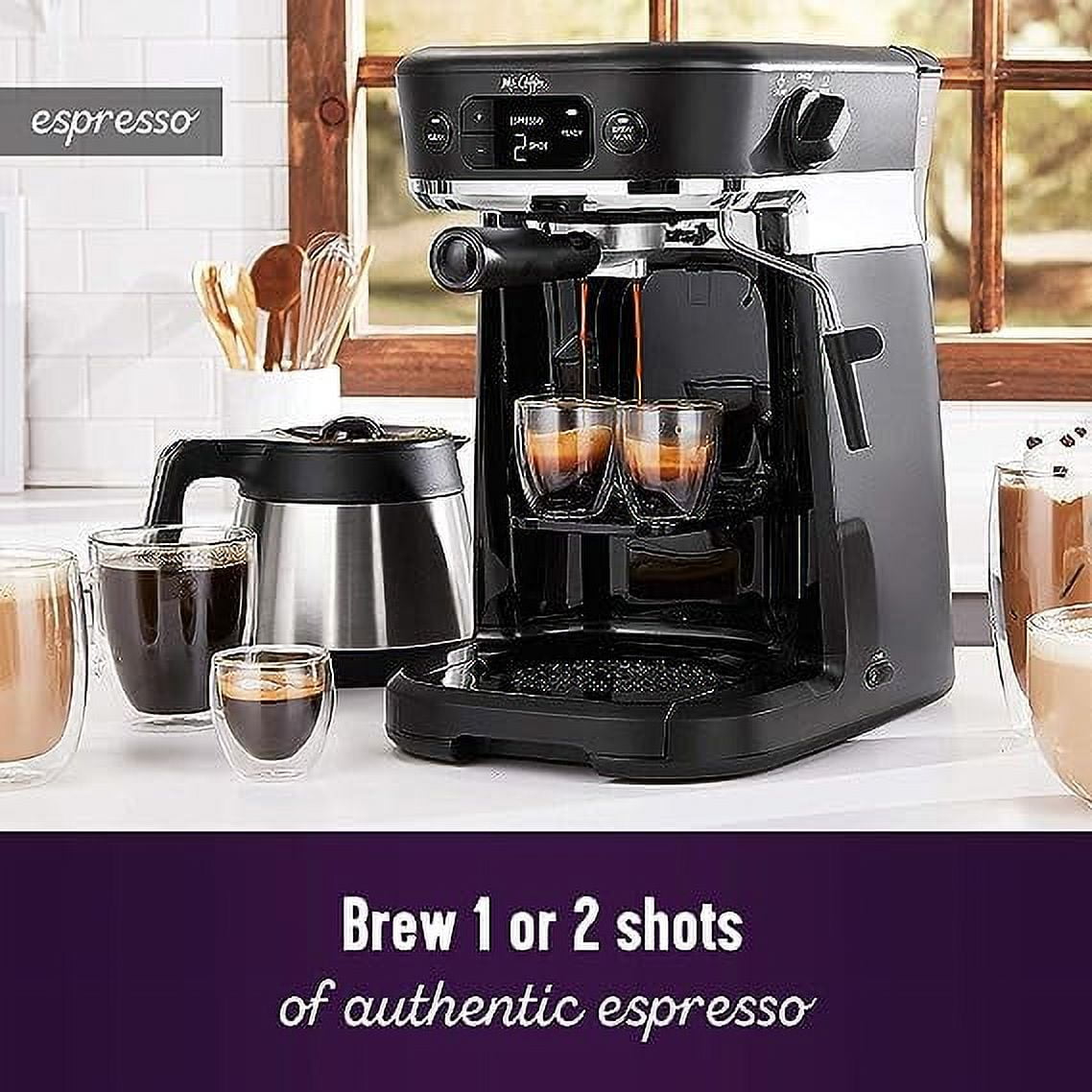Open Box Mr. Coffee All-in-One 10-Cup Thermal Carafe Coffee Maker 2099786 - Black