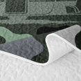 thumbnail image 5 of Catabedysis Camo Camping Quilt Full,Wildlife Camper Pattern Full Bedspread Sets For Boys,Green Grey,3 Pieces, 5 of 7