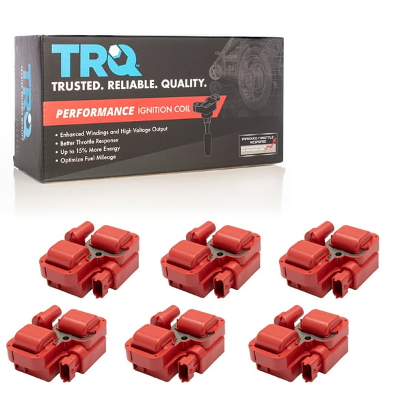 TRQ Premium High Performance Engine Ignition Coil Kit of 6 for Mercedes Benz New ICA65552 Fits select: 2004-2008 CHRYSLER CROSSFIRE, 1998-2005 MERCEDES-BENZ E