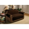 Innovative Textile Solutions 1-Piece Plush Solid Loveseat Furniture Cover Slipcover, Chocolate