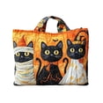 thumbnail image 2 of Halloween Quilted Tote Bag,Halloween Cat Quilted Tote Bag Reusable Shopping Tote Large Capacity Trick or Treat Bag Fall Cat Lover Gift for Women Daily Commute Shoulder Strap Handbag, 2 of 6