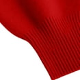 thumbnail image 5 of Comdrip Chandails Confortables pour Femmes Chandails Surdimensionnés Confortables en Tricot Col Rond Automne Chandail Tendance Tenues d'Automne Chandail Col Roulé Femmes, Rouge m, 5 of 5