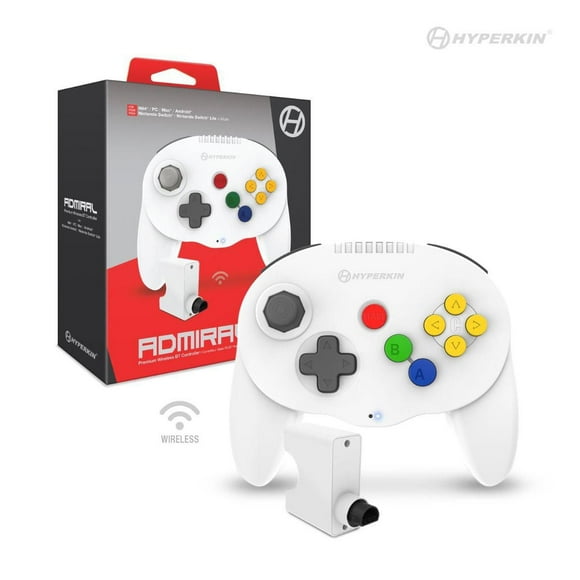 Hyperkin Admiral Premium Bluetooth Controller for N64® (White)